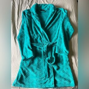 Teal Fluffy Robe